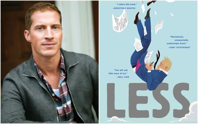 "Less", de Andrew Sean Greer, la novela ganadora del Pulitzer 2018: Lo que queda de los cuerpos Andrew Sean Greer junto a la portada de Less, novela ganadora del Premio Pulitzer 2018