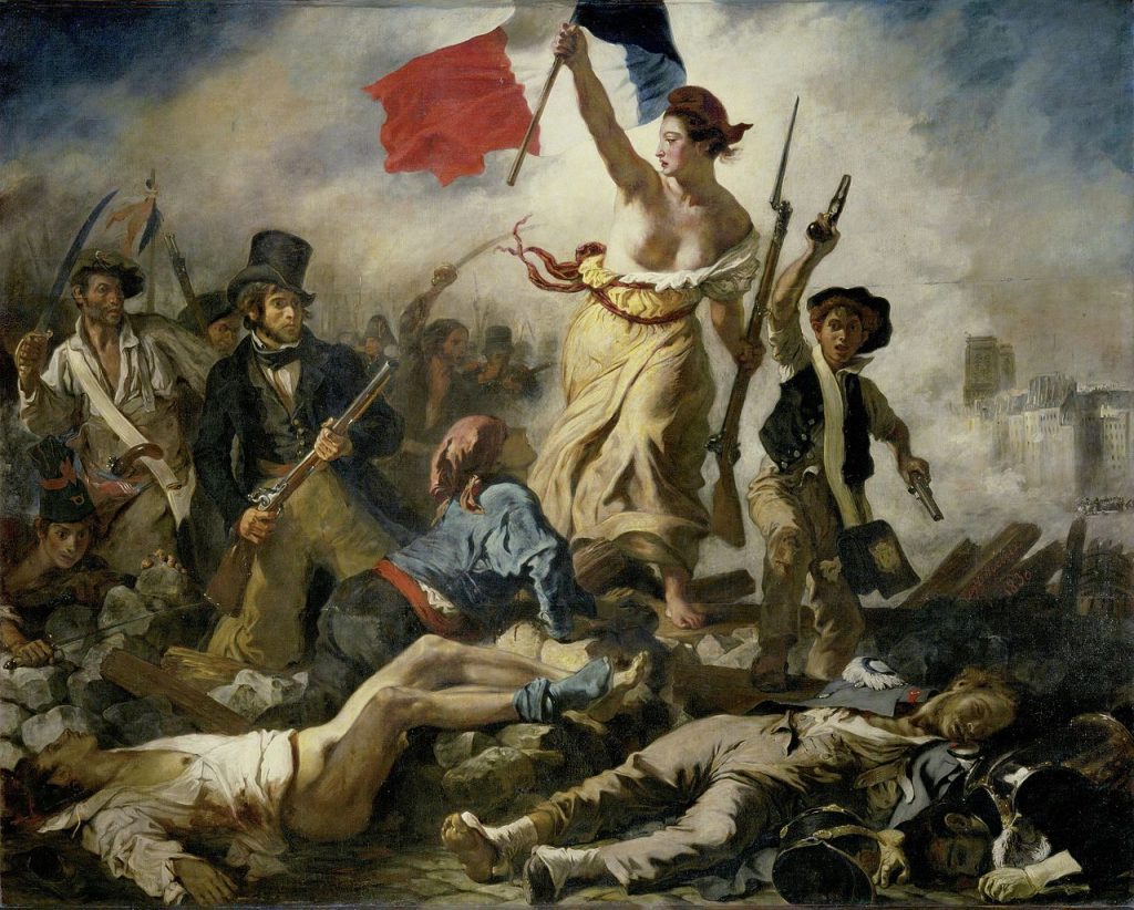Novela "14 de julio", de Éric Vuillard: La batalla de París Cuadro de Eugène Delacroix que representa la Libertad guiando al pueblo durante la revolución francesa de 1830