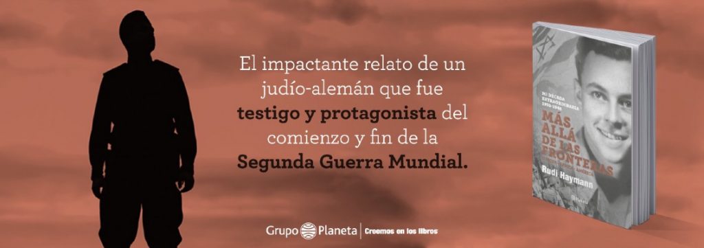 "Más allá de las fronteras": Los círculos insospechados Silueta de persona frente a texto sobre literatura y Segunda Guerra Mundial, junto a fotografía de escritor en blanco