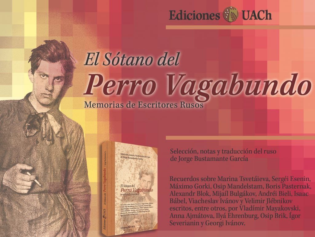 "El sótano del perro vagabundo", de Jorge Bustamante García: Un símbolo de la Edad de Plata Rusa Portada de El sótano del Perro Vagabundo de Jorge Bustamante García, con retrato de hombre de época y manuscrito visible