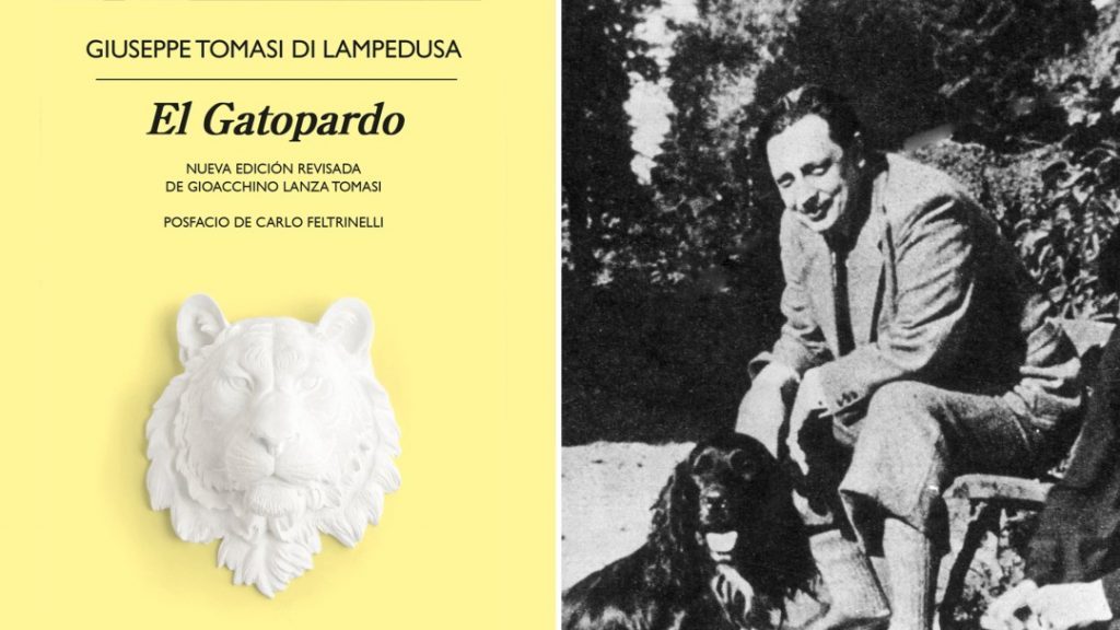 Portada de El Gatopardo de Giuseppe Tomasi di Lampedusa con fotografía de Luchino Visconti