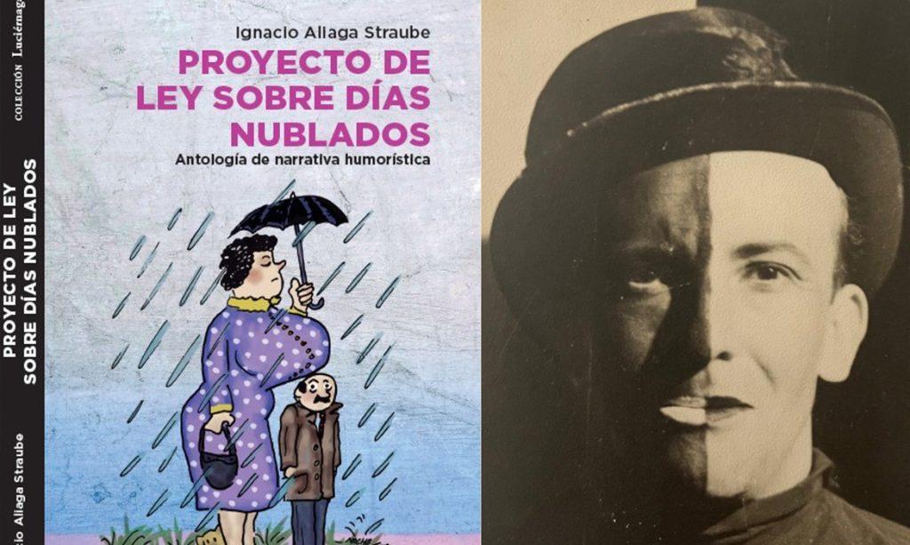 Portada del libro Proyecto de Ley sobre días nublados de Isidoro Alfaro Monje junto a fotografía en blanco y negro